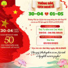 Trường TH Lê Lợi thông báo Lịch nghỉ lễ 30/4-1/5