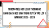 Danh sách học sinh trúng tuyển vào lớp 1 Năm học 2025-2026
